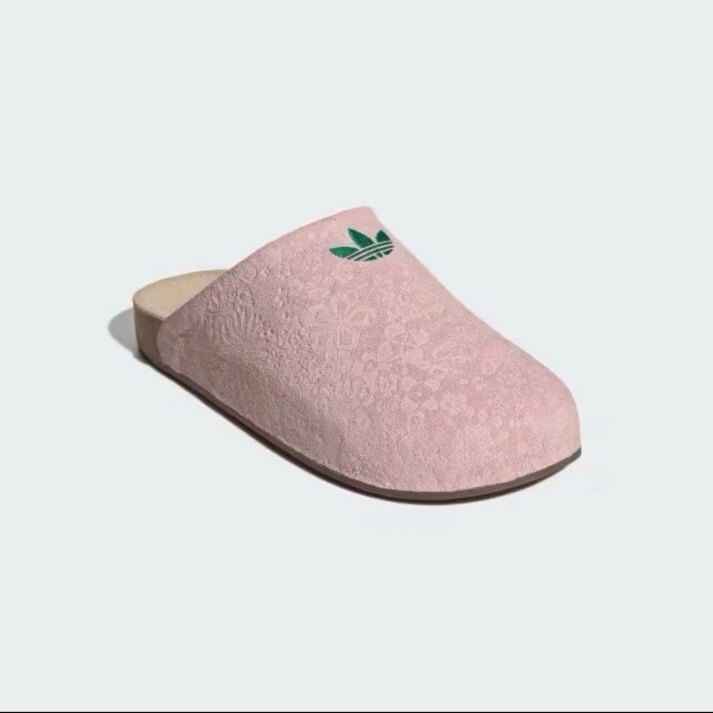 Adidas Adimule Slide X Liberty London Size 5 “Sandy Pink Green” IH1932